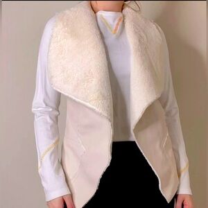 Blank NYC Vegan Leather Faux Fur Vest